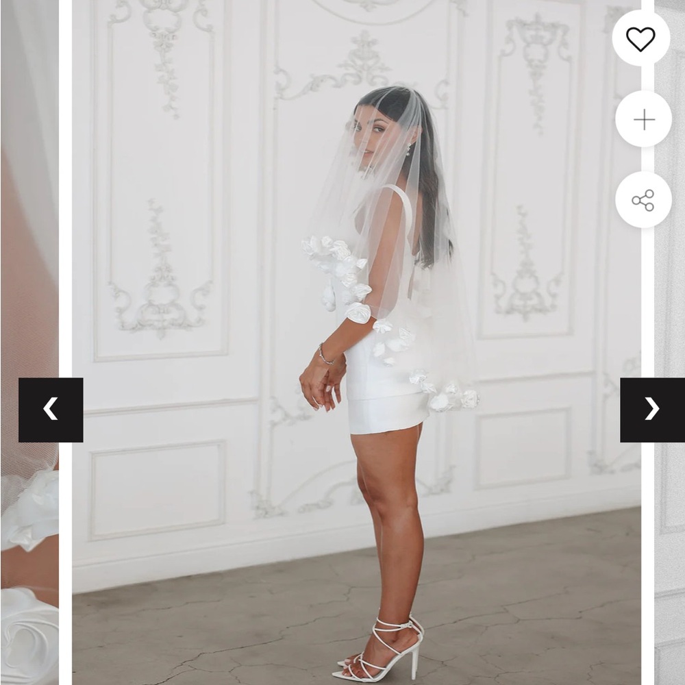 3D floral Veil